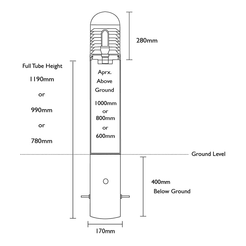 LEDifice Commercial LED Dusk to Dawn Bollard Light - Professional Root Mount System - Image 22