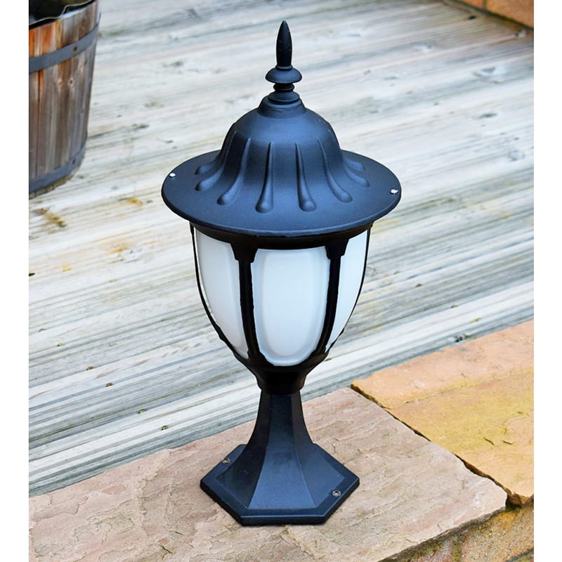 Amphora Traditional Pedestal Light with Frosted Glass Diffuser - Image 3