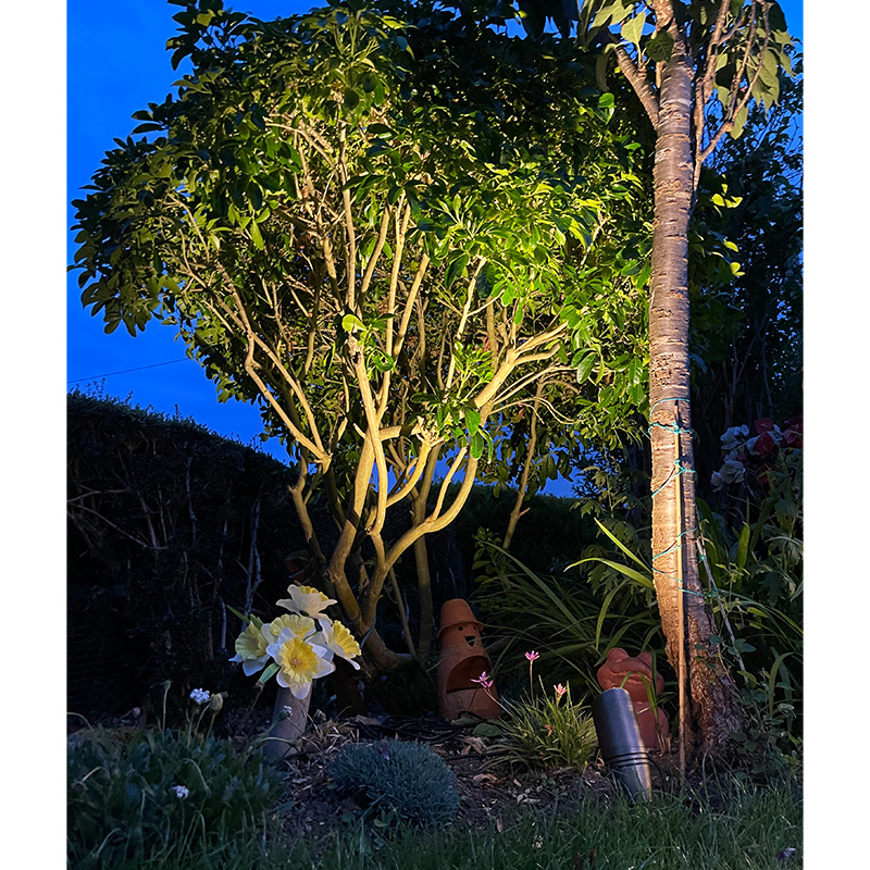 Director Up Light / Solid Brass Spike Light - Rustic Bronze Finish (12v Plug & Play) - Image 2