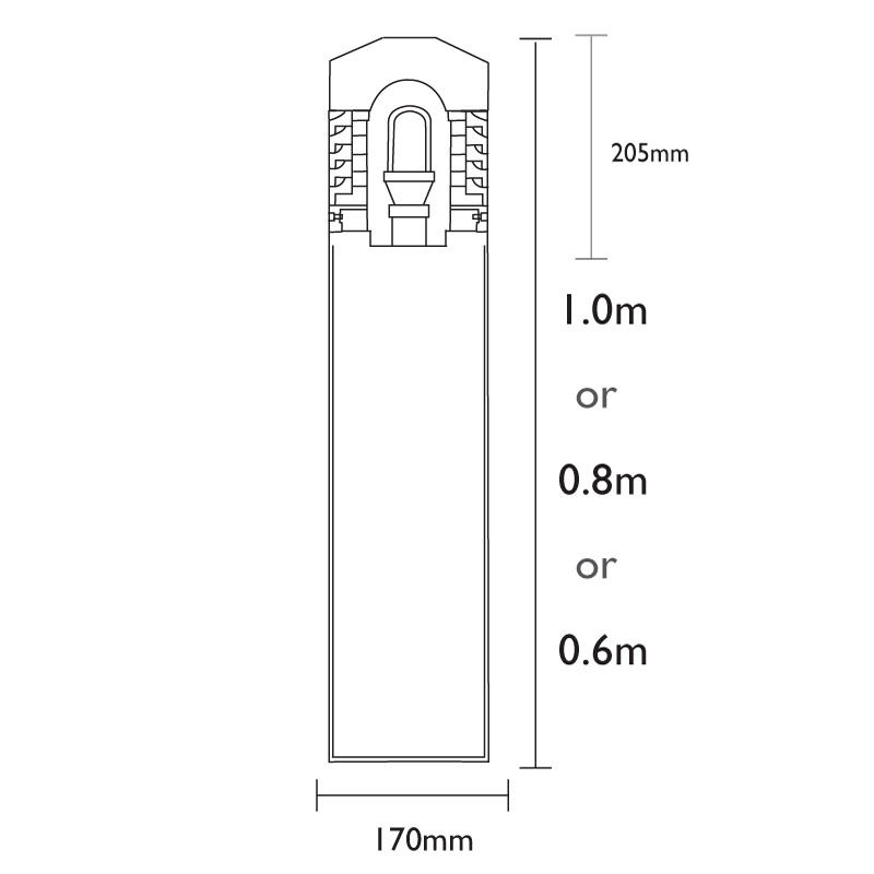 Fortress Dusk to Dawn Bollard Light (Photocell) - Image 8