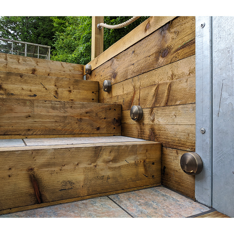 Monolite Step Lights - Brass (Rustic Bronze) - VERSA 12v Plug & Play - Image 2