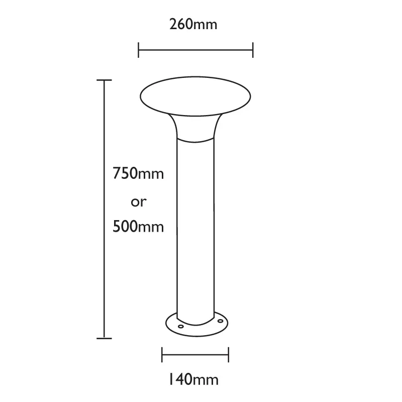 Tulipa 500 G Path Light - 500mm, Dark Charcoal Grey - Image 6