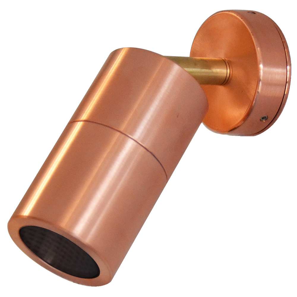 Smartspot  - Single Adjustable Outdoor Spotlight GU10- Natural Copper (240v)