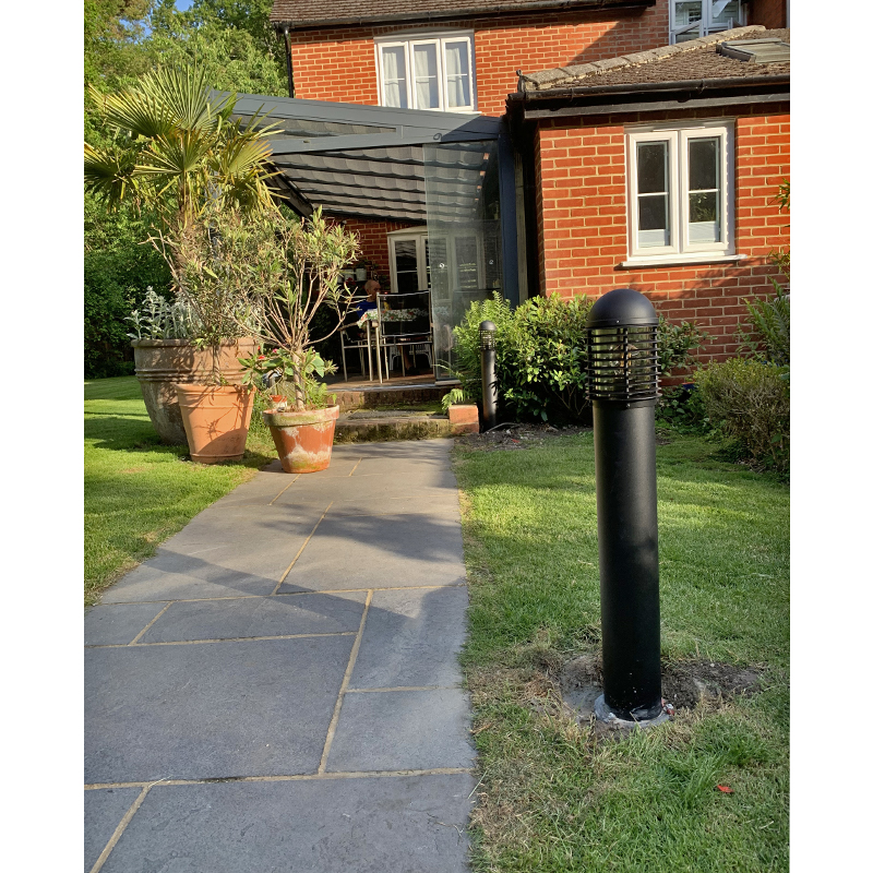 DOMUS Louvred Aluminium Path Light (600mm / 900mm) - White or Black - Image 6