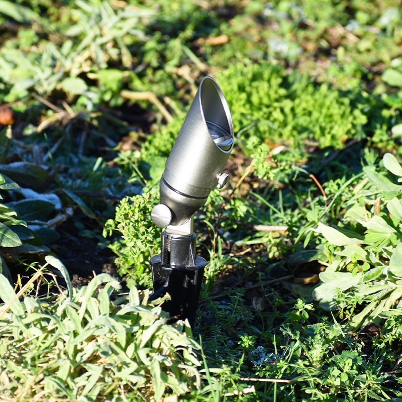 Charleston Minilite - Mini Spotlight - Aged Silver Finish - Solid Brass (12V Plug and Play) - Image 4