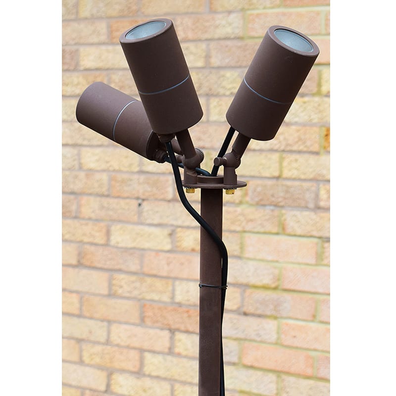 Ultra Spikelight 360 - Twin Garden Spikelight - Rustic Brown (12v) - Image 4