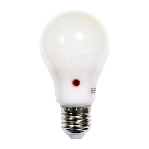 Cubic 0.6m Bollard Light with 9w LED Photocell Bulb - Wood Effect - Image 2