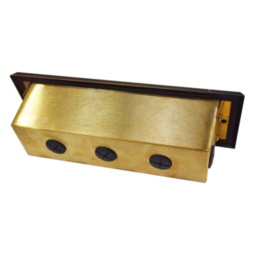 Charleston Brass Brick Light - Frosted Glass Front (240v) - Image 10
