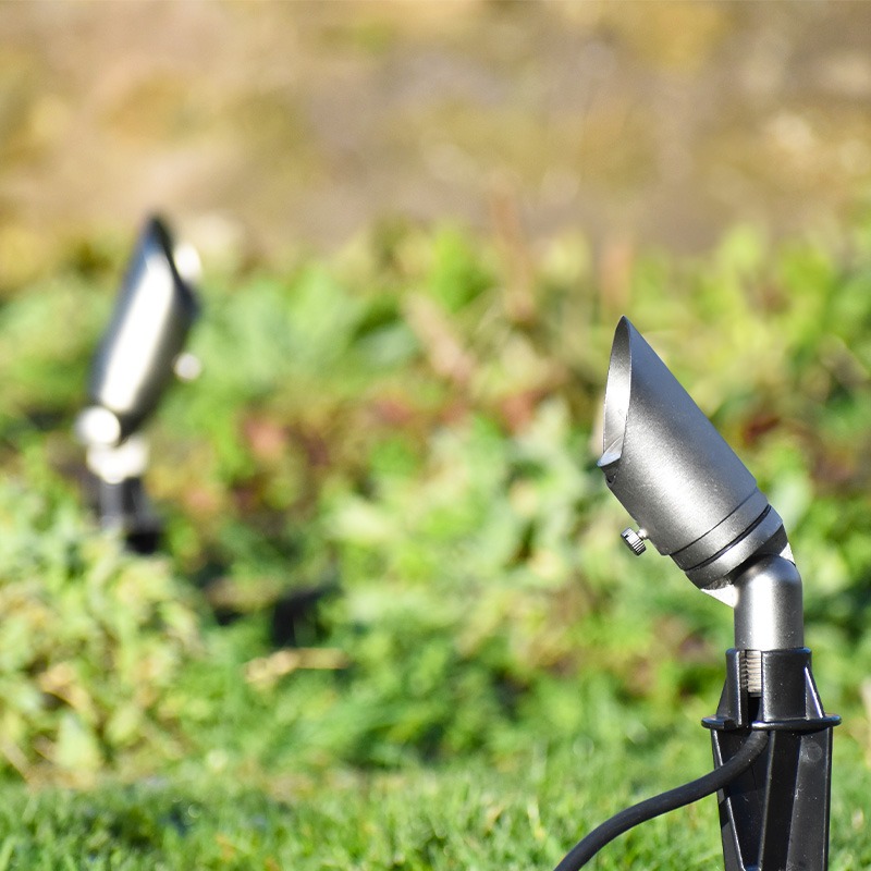 Charleston Minilite - Mini Spotlight - Aged Silver Finish - Solid Brass (12V Plug and Play) - Image 2