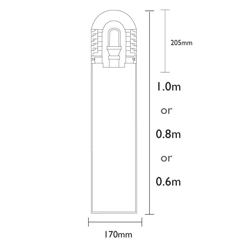 Fortress Bollard Light (Surface Mounted) - Image 9