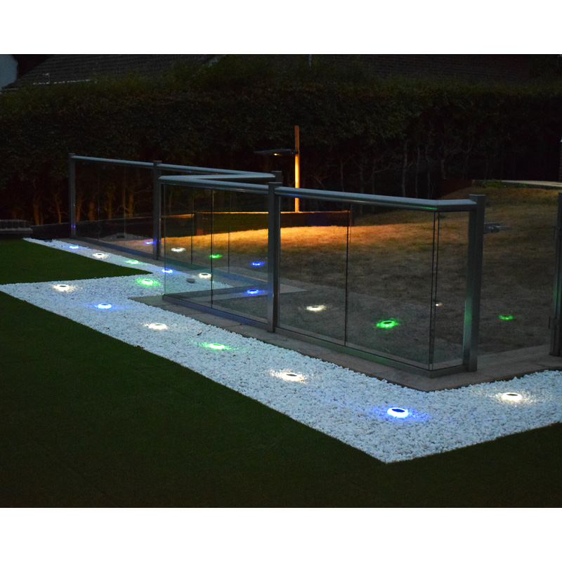 HaloMARKA Solar Decking Lights / Step Lights (White, Green or Blue) - 2 PACK - Image 2