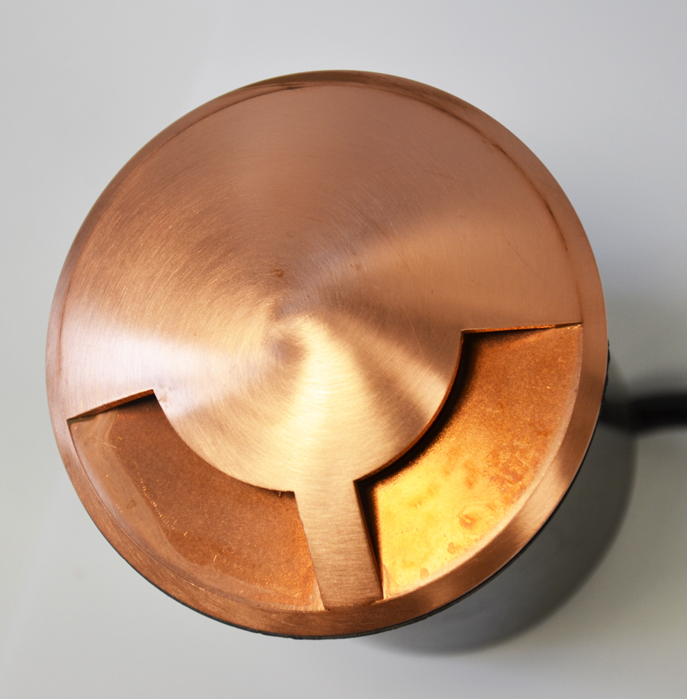 DuoMarka - 240v 2 Way Recessed Ground / Step Light - Natural Copper - Image 3