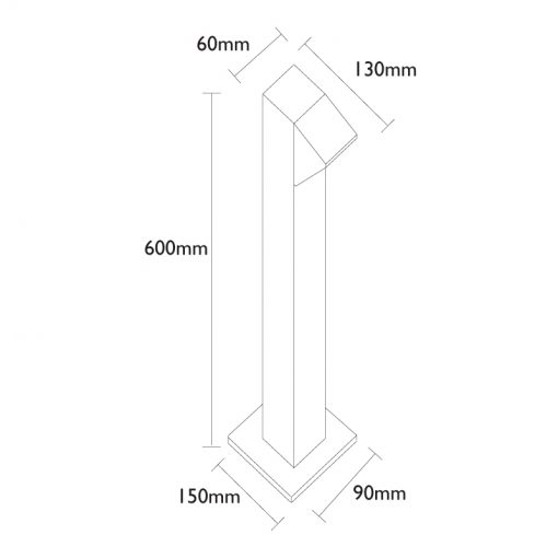 Qubus TOWERLITE - Solid Aluminium LED Path/Bollard Light - Image 2