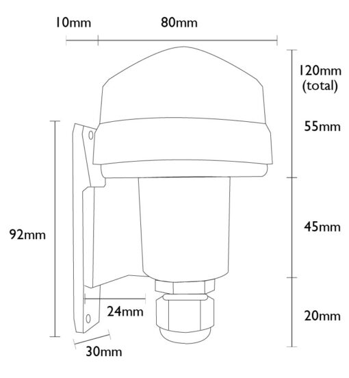 Wall Mounted 12v Photocell - Dusk to Dawn (12v) - Image 2