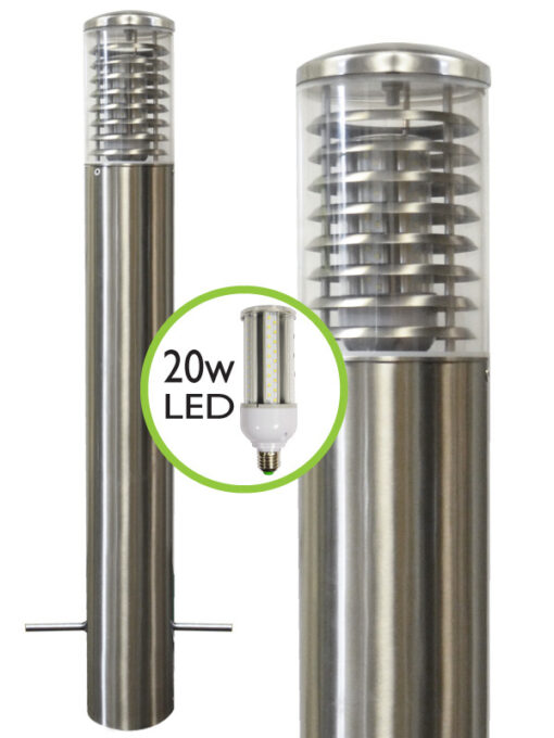 STELLED - Marine Grade Stainless Steel Bollard Light - Professional Root Mount System