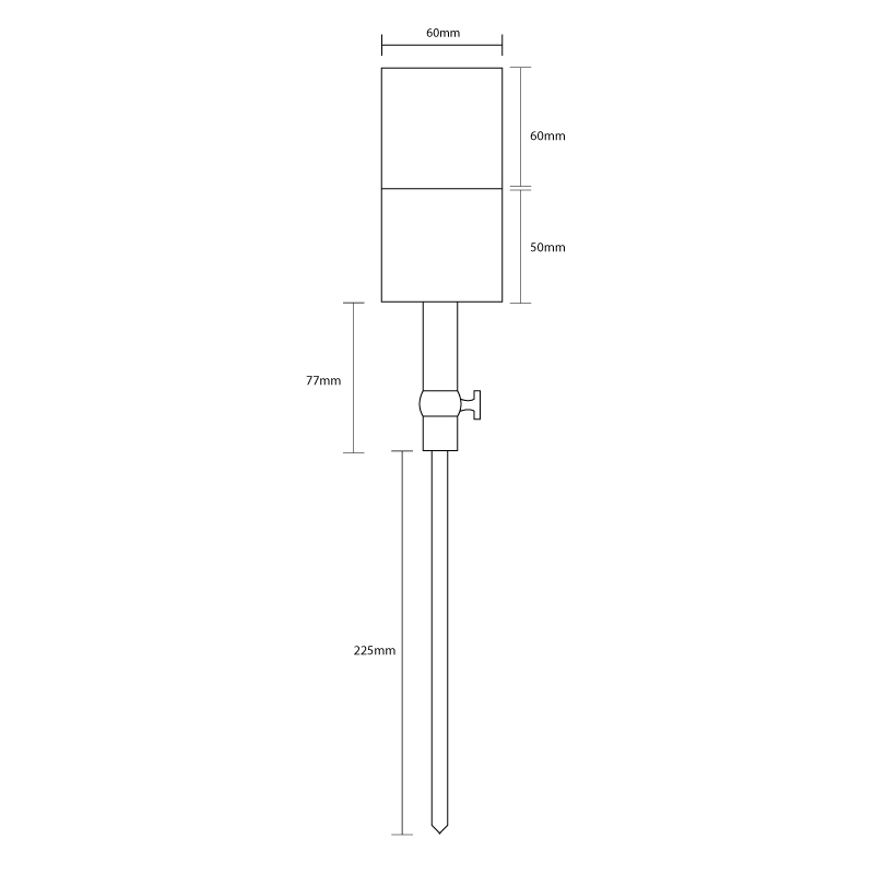 Ultra-Spikelight 60 - Titanium Finish (240v) - Image 2