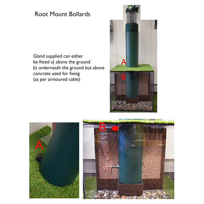 Lighthouse Dusk to Dawn Bollard Light (Photocell) - Professional Root Mount System - Black - Image 6