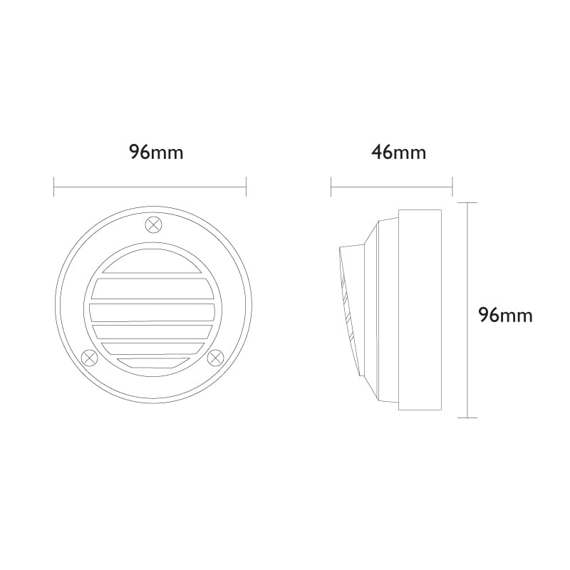 Slatlite 12V Louvered Step Light - Brass (Rustic Bronze Finish) - VERSA Plug & Play - Image 7