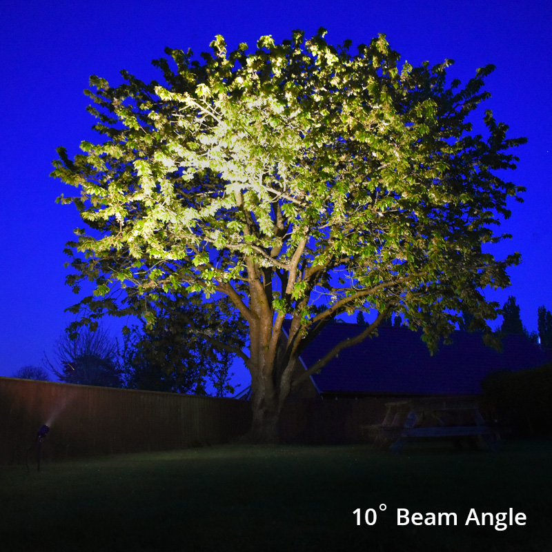 AlvaLED - 10W Black LED Spike Light (240V) 3000K - 10° and 38° Beam Angles - Image 2