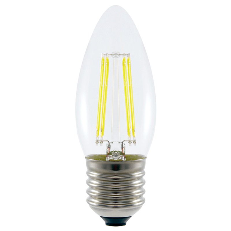 4.8w LED Filament Candle Bulb Daylight