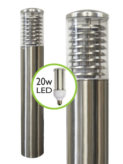 STELLED - Marine Grade 316 Stainless Steel Commercial Bollard Light