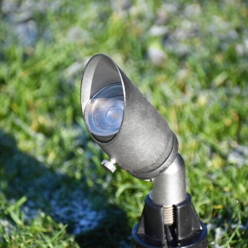 Charleston Minilite - Mini Spotlight - Aged Silver Finish - Solid Brass (12V Plug and Play) - Image 3