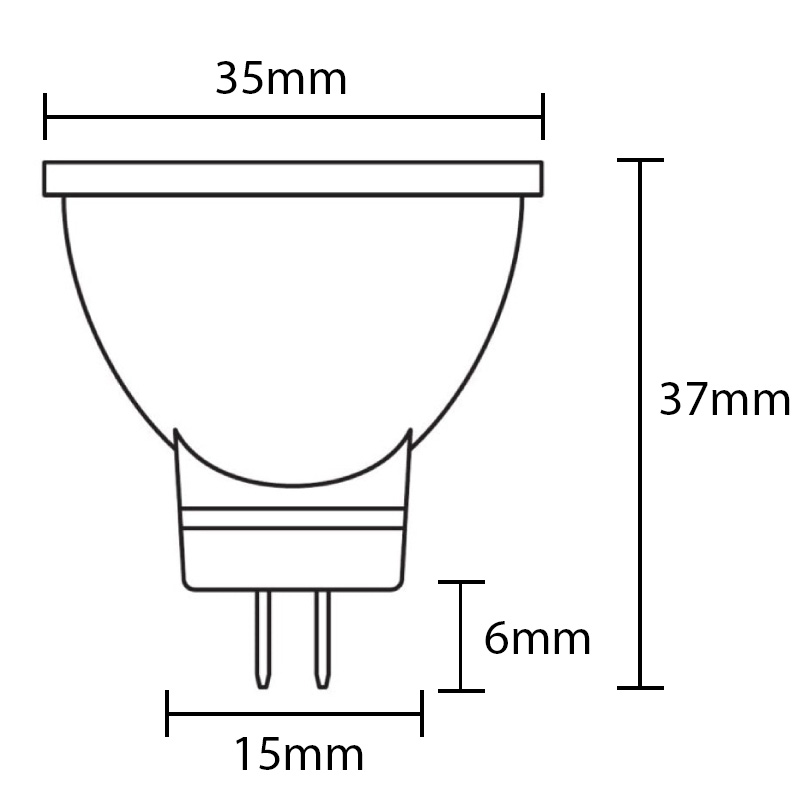 Fostering MR11 LED 2.5W AC/DC - Warm White or Daylight White - Image 2