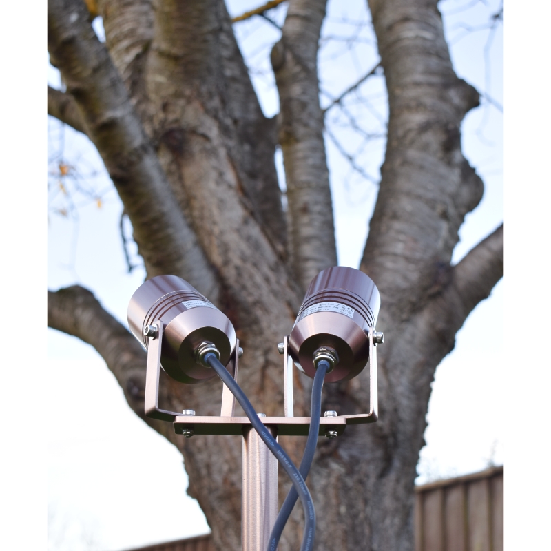 AlvaLED - Adjustable 12v Twin Spike Light (MR16 / 12V) - Black / Green / Titanium Silver / Cocoa Copper - Image 6