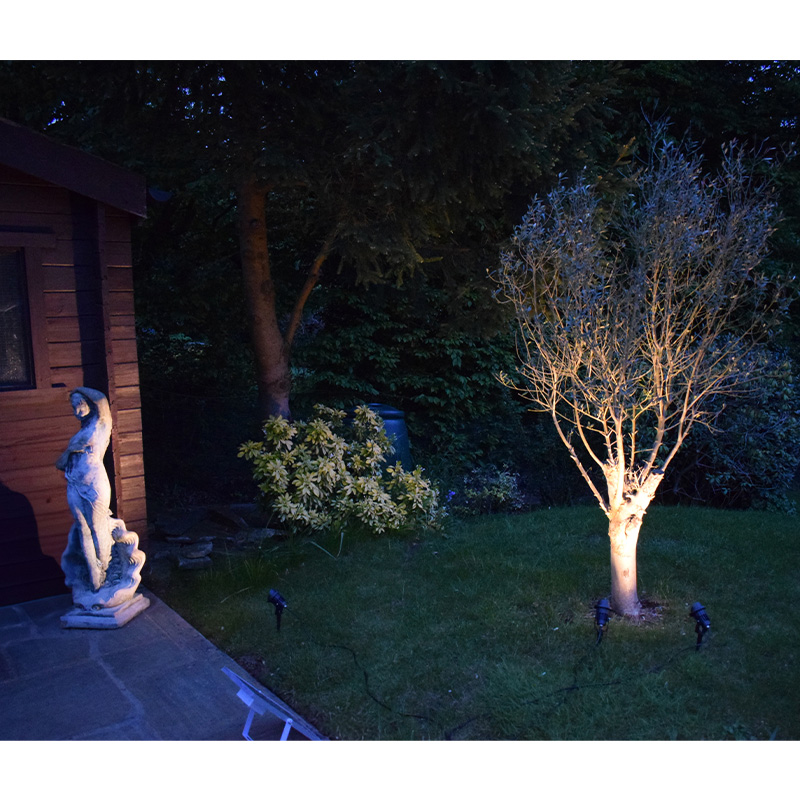 Solspike - 7W LED Solar Spotlights with Ground Spike (set of 3) - Image 2