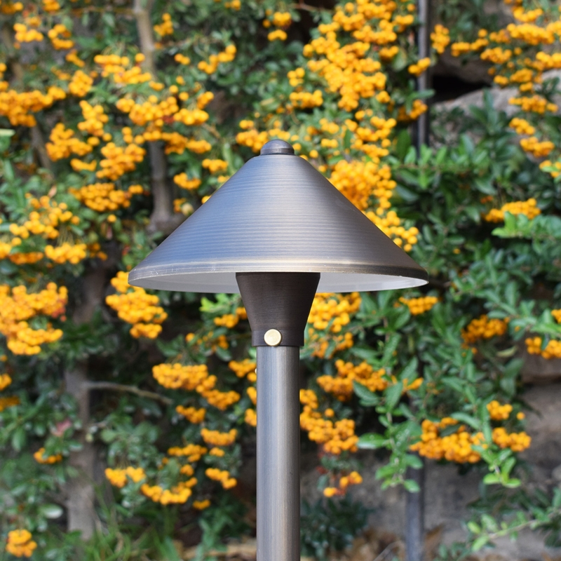 Charleston Coolie - Solid Brass Spreadlight with Ground Spike (12v) - Image 3