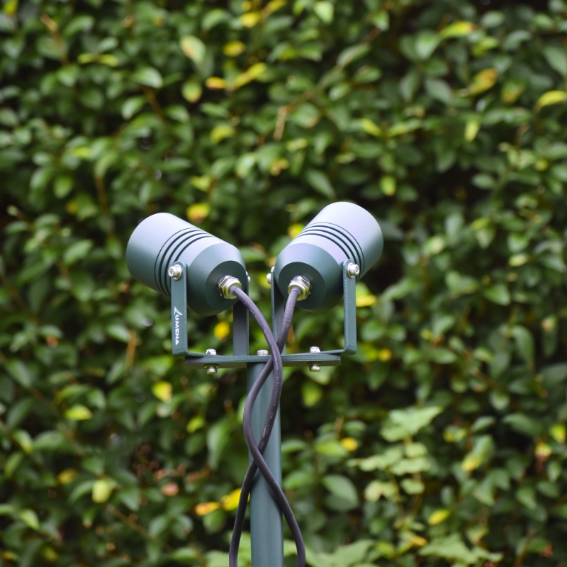 AlvaLED - Adjustable 12v Twin Spike Light (MR16 / 12V) - Black / Green / Titanium Silver / Cocoa Copper - Image 2