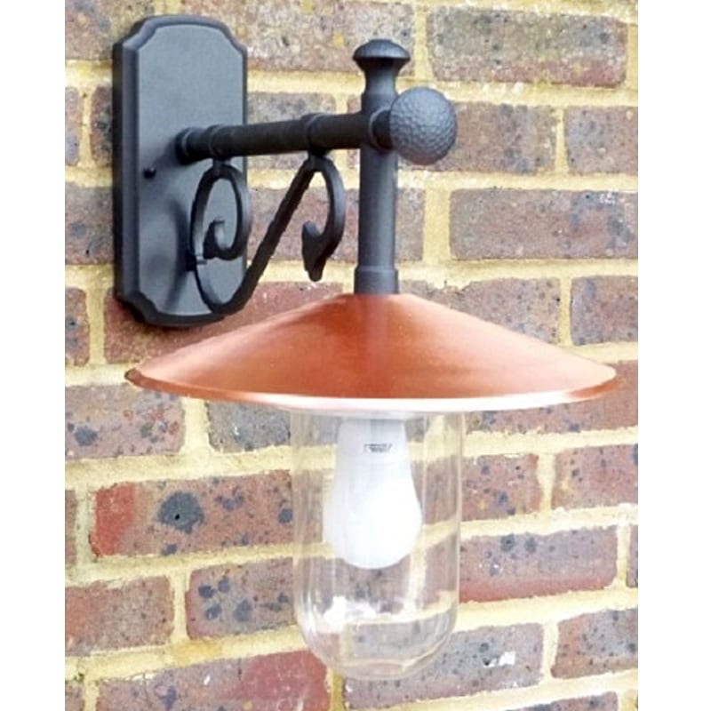 Darlington - Traditional Copper Wall Light with 9w LED Photocell Bulb – Dusk to Dawn - Image 3
