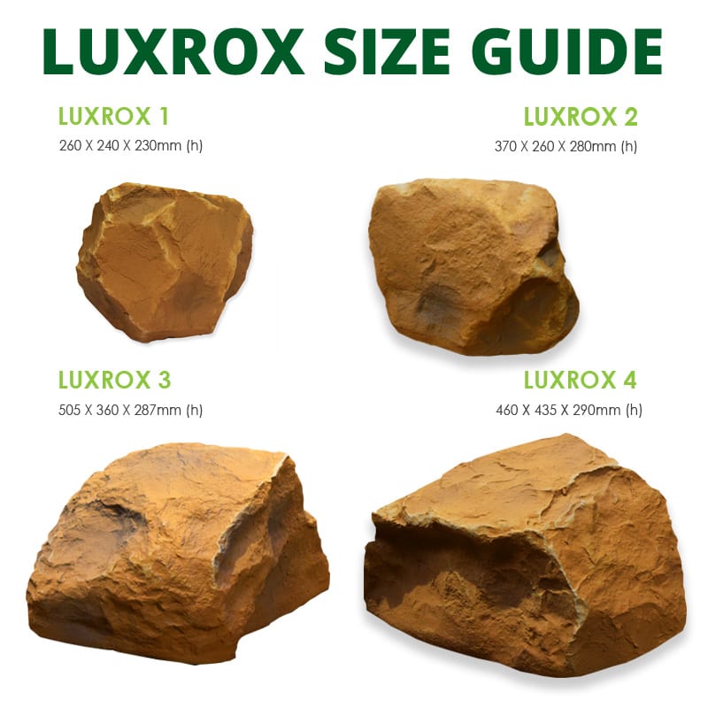 LuxRox Size Guide - Fostering Rock Lights