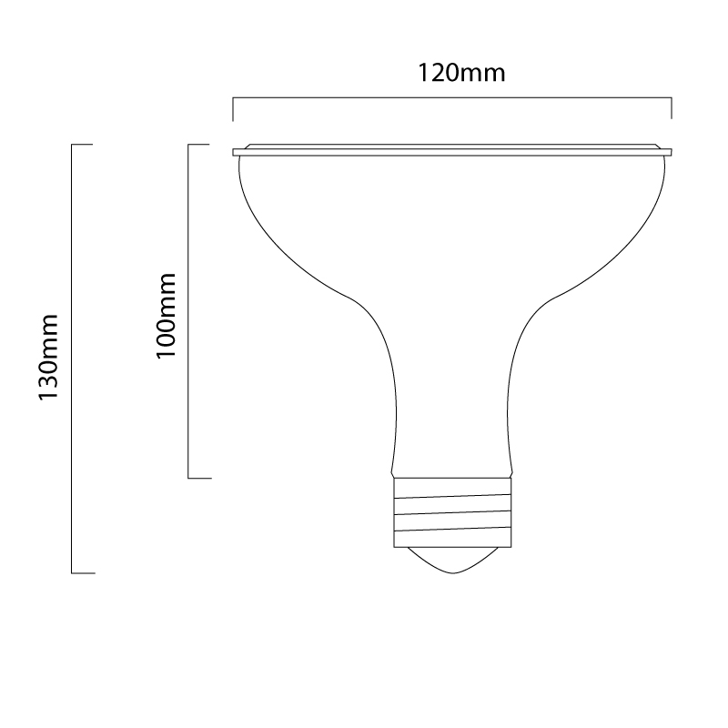 PAR38 Spotlight Bulb -  LED ES/E27 18W - Daylight White - Image 4
