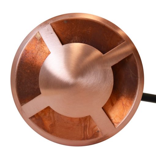 QuadMarka - 240v 4 Way Recessed Ground / Step Light - Natural Copper - Image 5