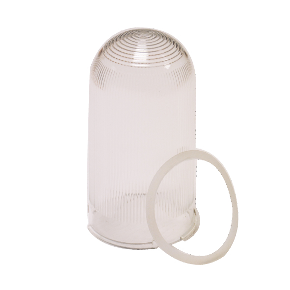 Polycarbonate Bulb Cover and Rubber Washer (Fortress)