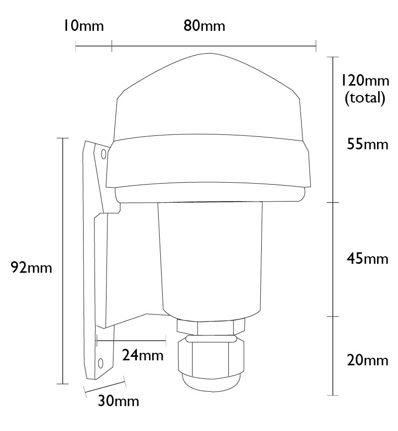 Wall Mounted 12v Photocell - Dusk to Dawn (12v) - Image 2