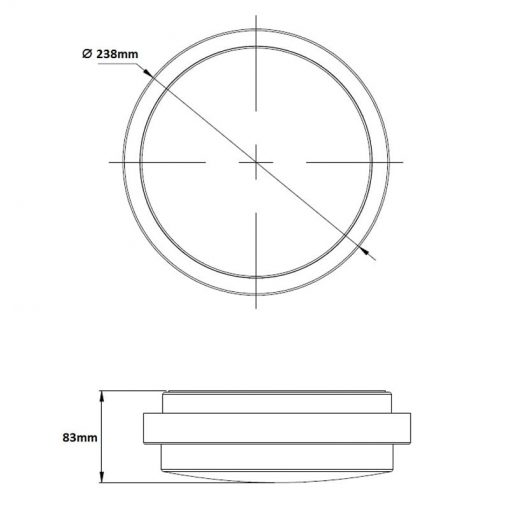 Rotunda - Stainless Steel Bulkhead Light / Round Wall Light - Image 4
