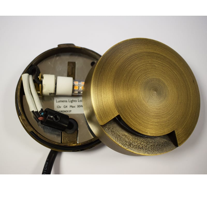 Monolite Step Lights - Brass (Rustic Bronze) - VERSA 12v Plug & Play - Image 10