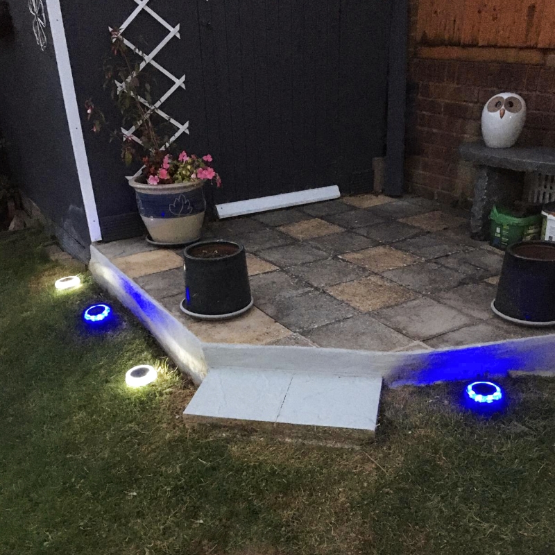 HaloMARKA Solar Decking Lights / Step Lights (White, Green or Blue) - 2 PACK - Image 10