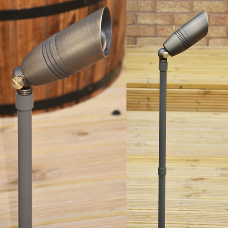 Charleston Aluminium 300mm Threaded Extension Pole (Rustic Brown Finish) - Image 2