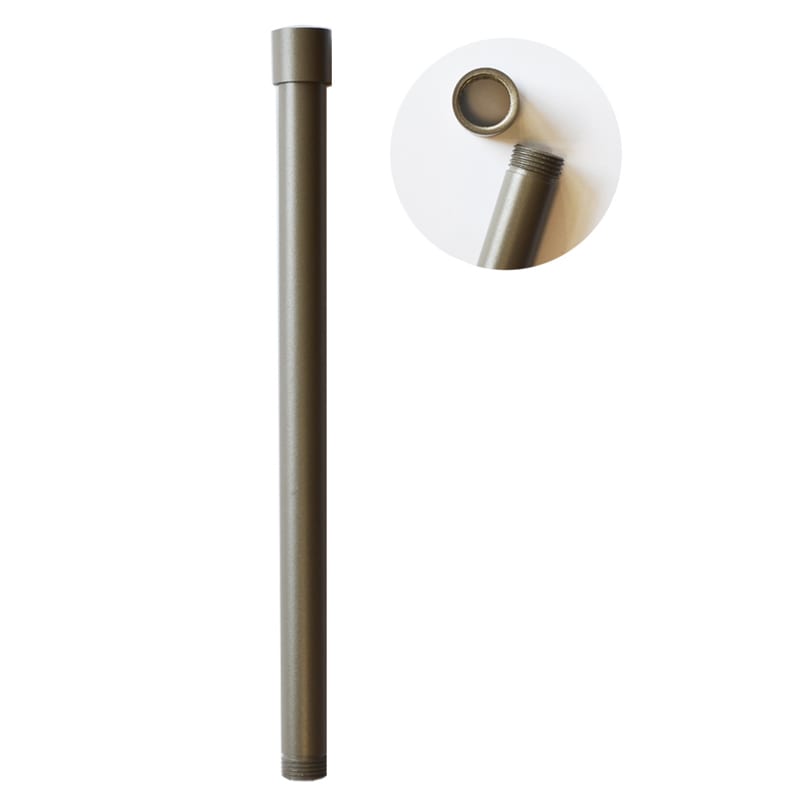 Charleston Aluminium 300mm Threaded Extension Pole (Rustic Brown Finish)