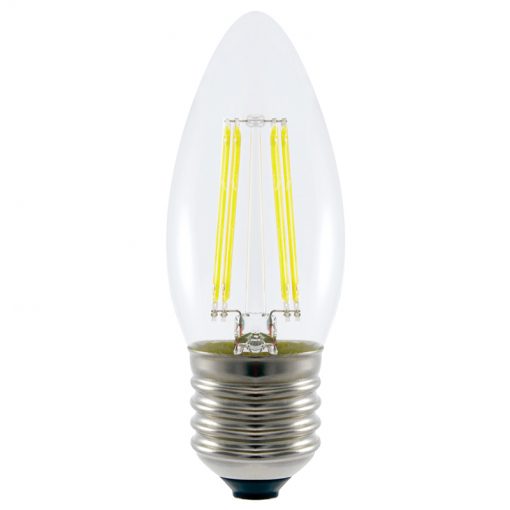 4.8w LED Filament Candle Bulb Daylight