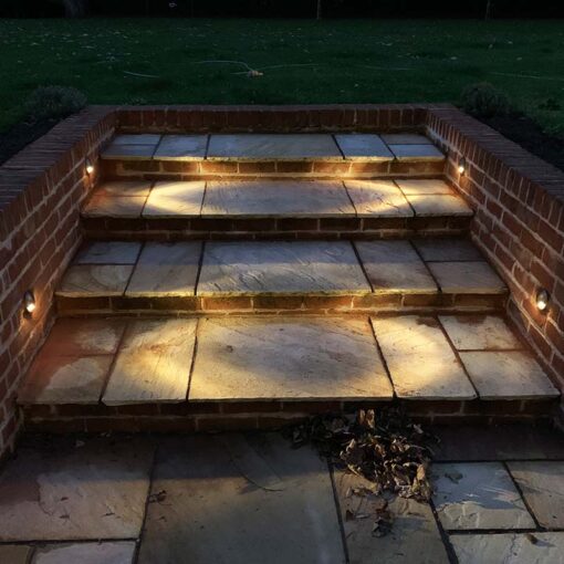 DuoMarka - 12v Plug and Play 2 Way Recessed Ground / Step Light – Brass (Rustic Bronze Finish) - Image 2