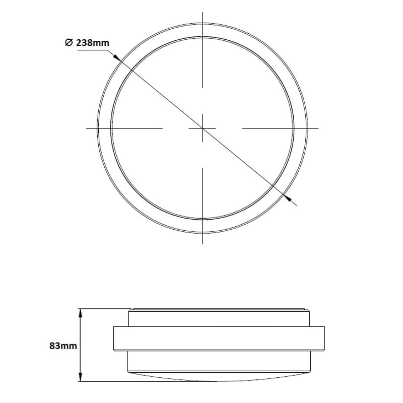 Rotunda - Stainless Steel Bulkhead Light / Round Wall Light - Image 4