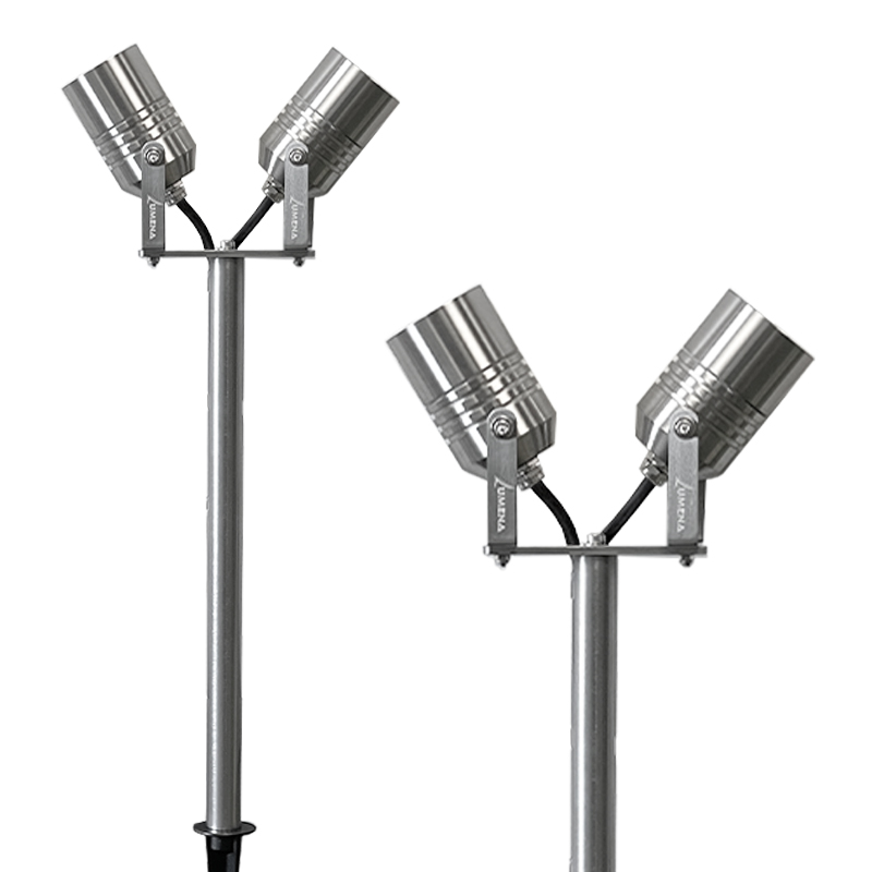 Twin Outdoor Spike Lights