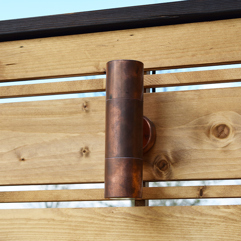 Hilospot - Outdoor Twin Spotlight - Natural Copper Spotlights (12v) - Image 3