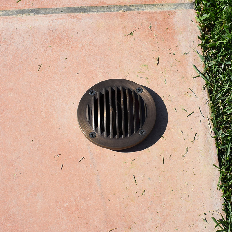 Charleston Guardlite - 12v Brass Recessed Light - Plug and Play (IP68) - Image 4