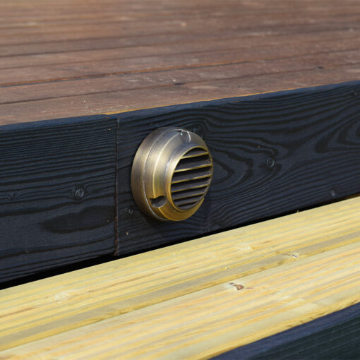 Slatlite 240V Garden Step Light - Solid Brass (Rustic Bronze Finish) - Image 2