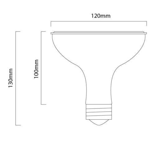 PAR38 Spotlight Bulb -  LED ES/E27 18W - Daylight White - Image 4